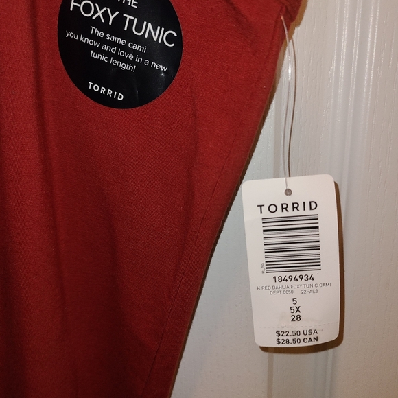 Torrid NWT Red Tank Top - Picture 3 of 3